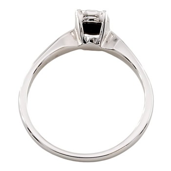 9ct white gold diamond 0.05cts Cluster Ring size N